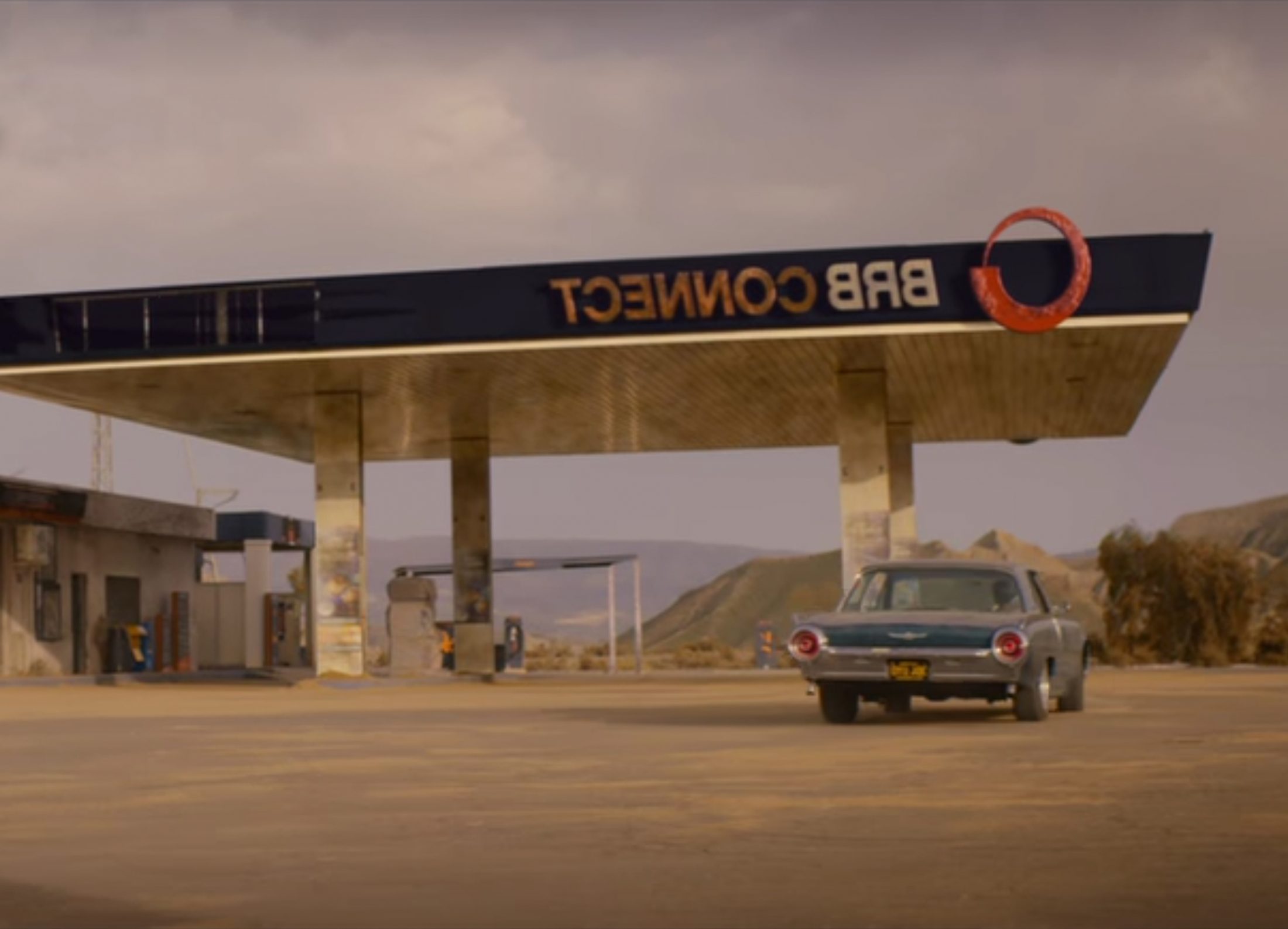 Exterior set, desert filling station